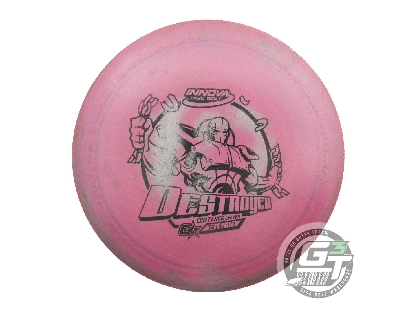 USED Innova GStar Destroyer 168g Pink Black Stamp Distance Driver Golf Disc