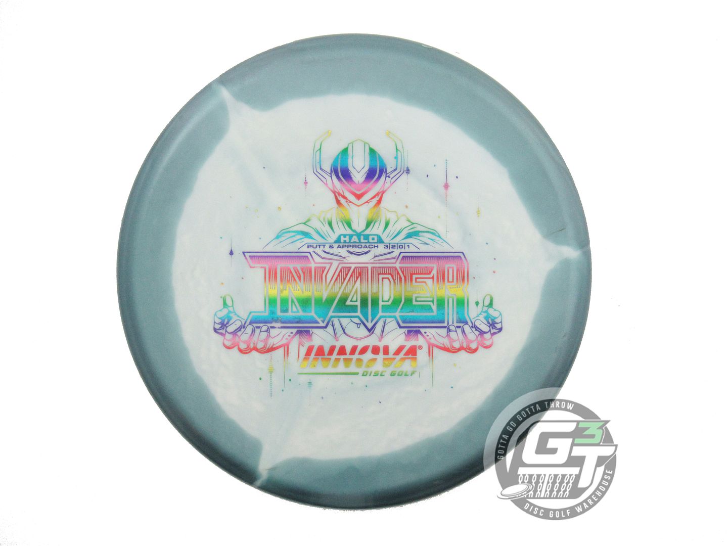 USED Innova Halo Star Invader 174g Slate-White Putter Golf Disc