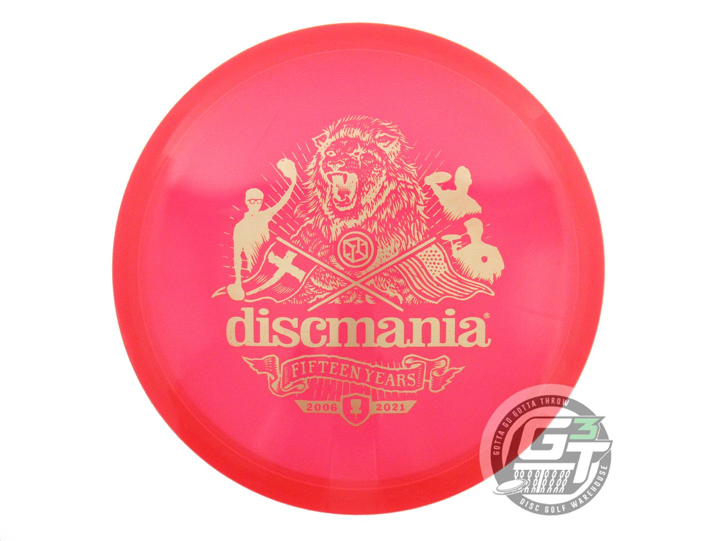 USED DiscMania [15 YEAR] C-Line MD1 178g Red Gold Stamp Midrange Golf Disc