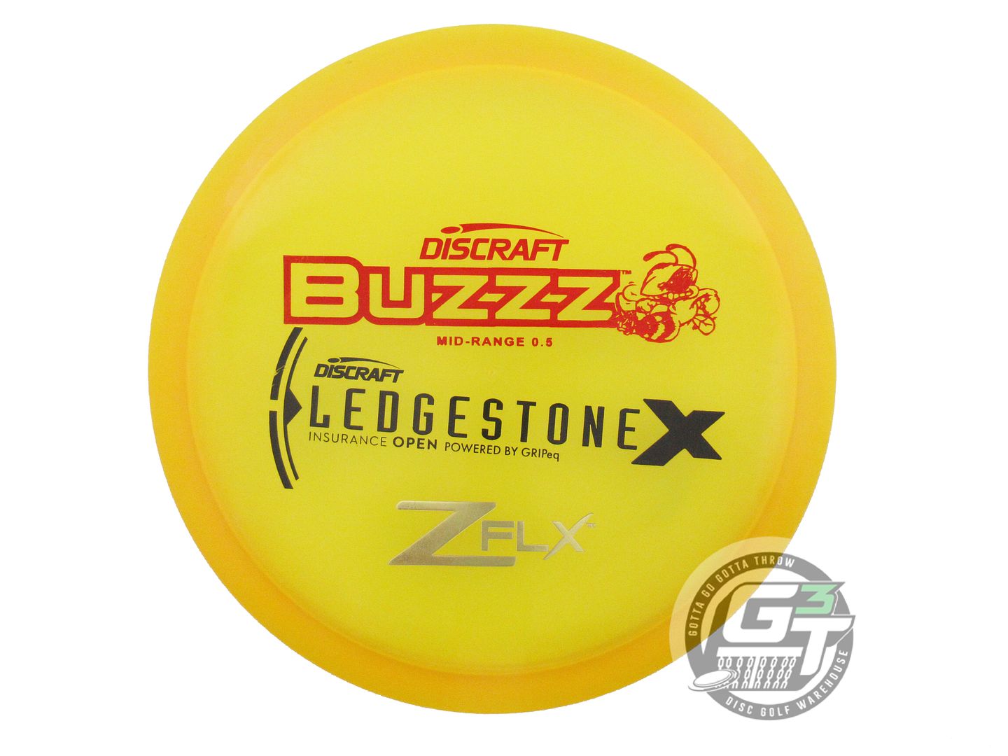 USED Discraft [LEDGESTONE] Z FLX Buzzz 177g Marigold Midrange Disc