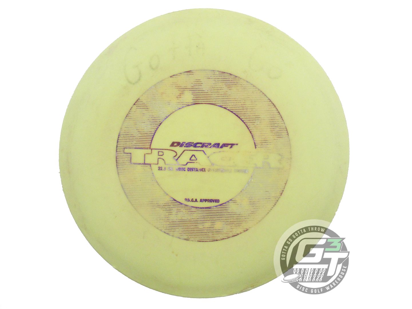 USED Discraft Pro D Tracer 177g Yellow Purple Foil OOP Fairway Driver Golf Disc
