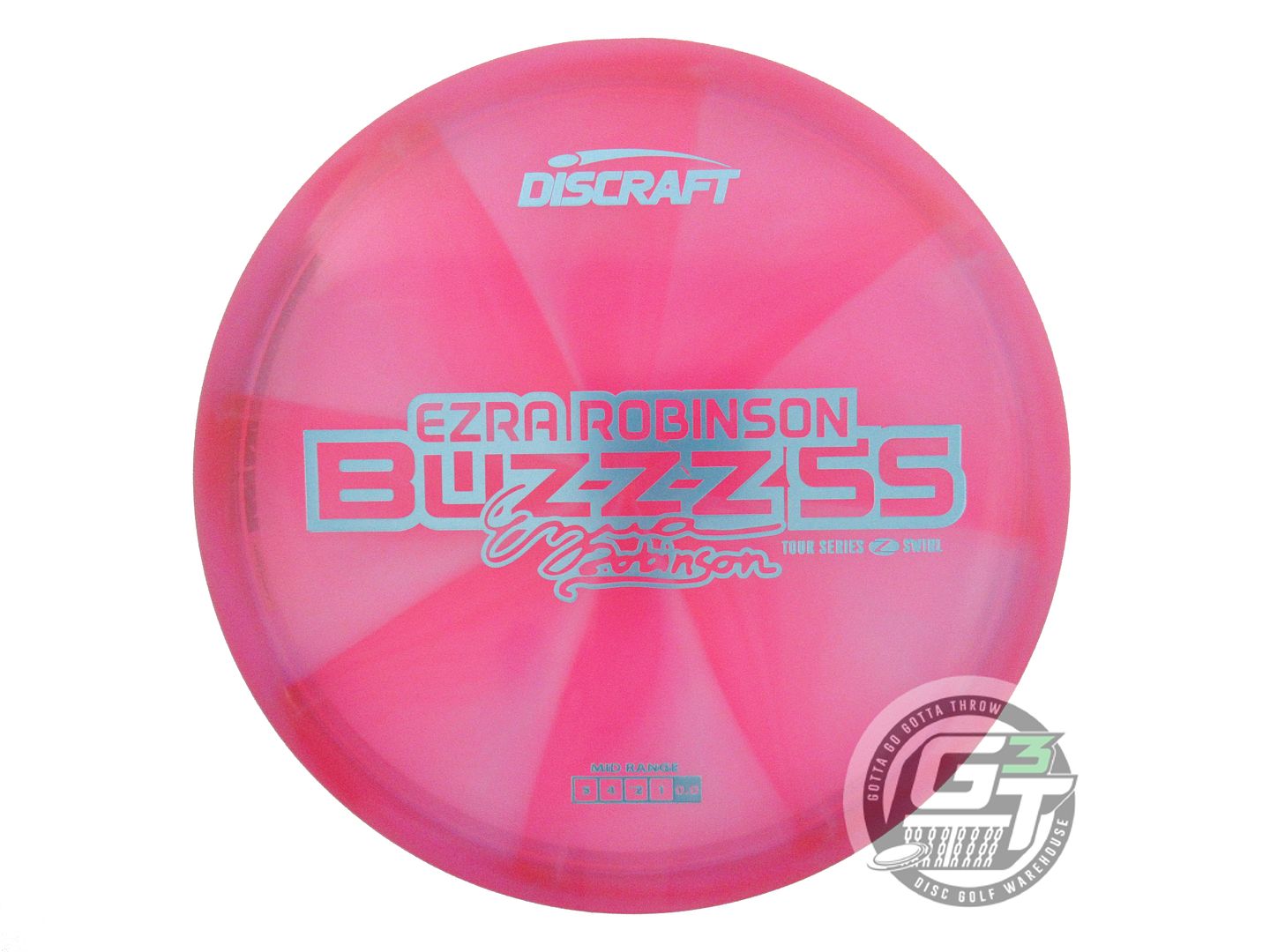 USED Discraft [ROBINSON] Z Swirl Buzzz SS 178g Pink Blue Foil PFN Midrange Disc