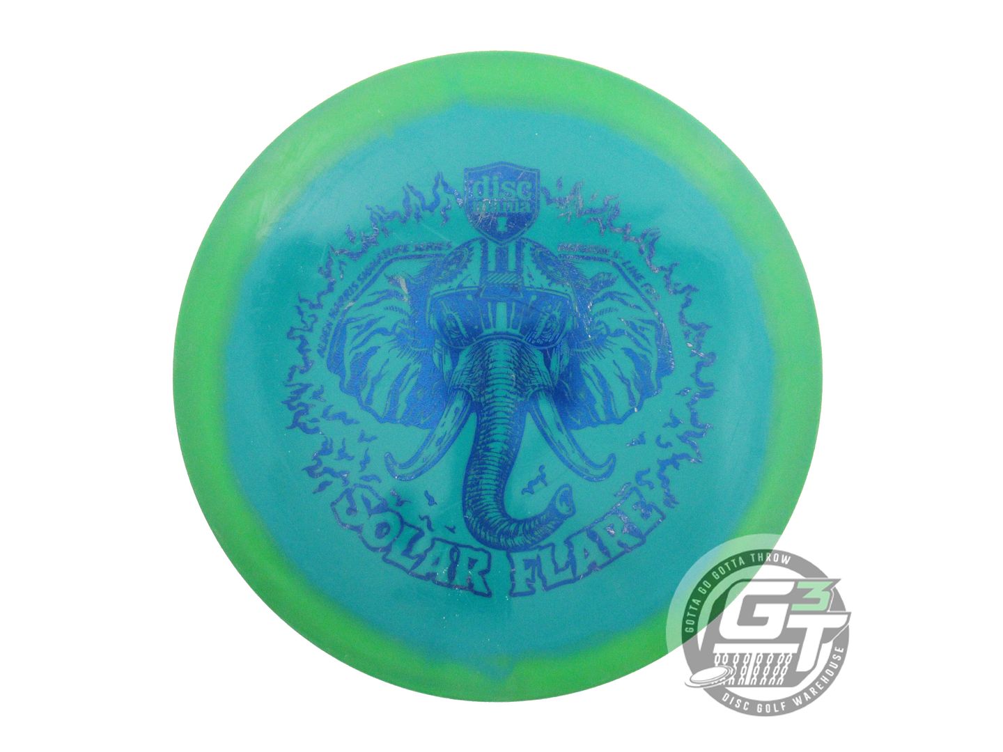 USED DiscMania SOLAR FLARE Horizon S-Line FD3 172g Olive-Green Driver Golf Disc