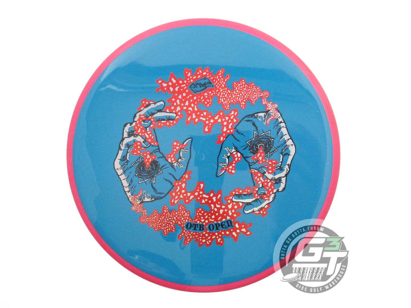 NOS Axiom Discs [OTB OPEN] Neutron Soft Hex 176g Teal Pink Rim Midrange Disc