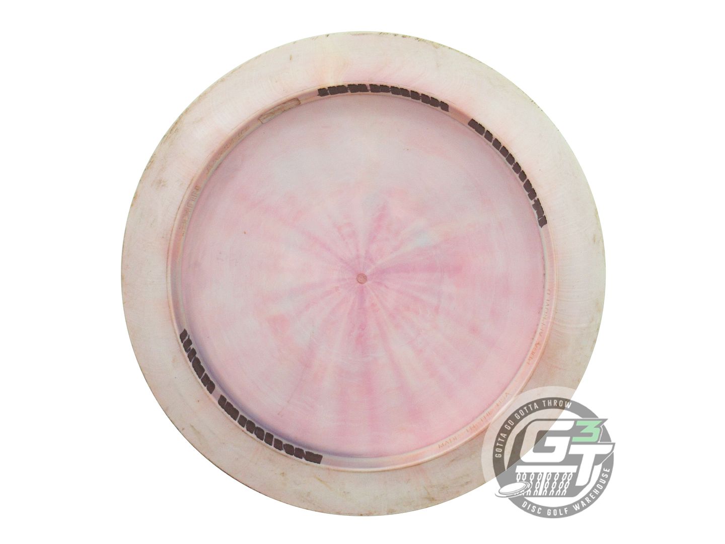 USED Discraft [PIERCE] ESP Nuke 175g Lt. Lime-Pink Black Stamp Driver Golf Disc