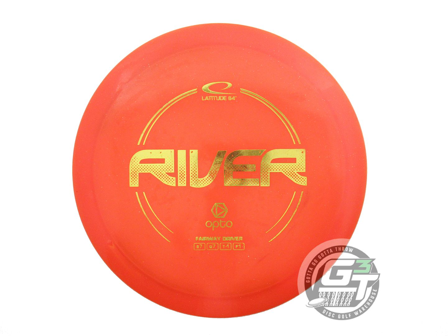 USED Latitude 64 Opto River 157g Orange Yellow Foil Fairway Driver Golf Disc