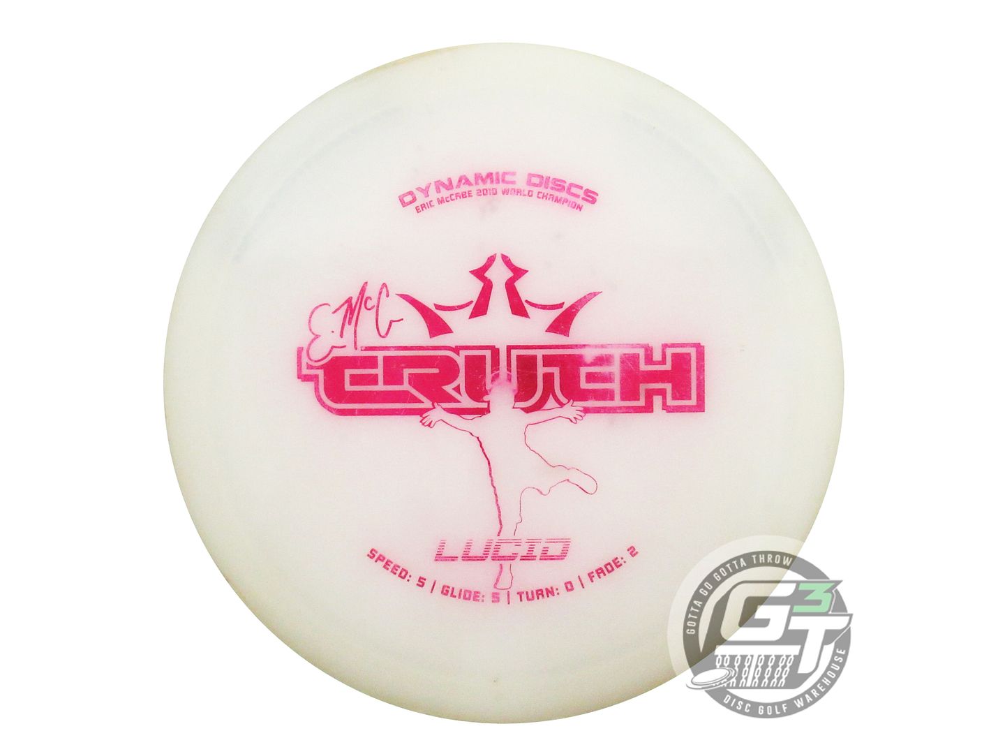 USED Dynamic Discs Lucid EMAC Truth 177g White Magenta Foil Midrange Golf Disc