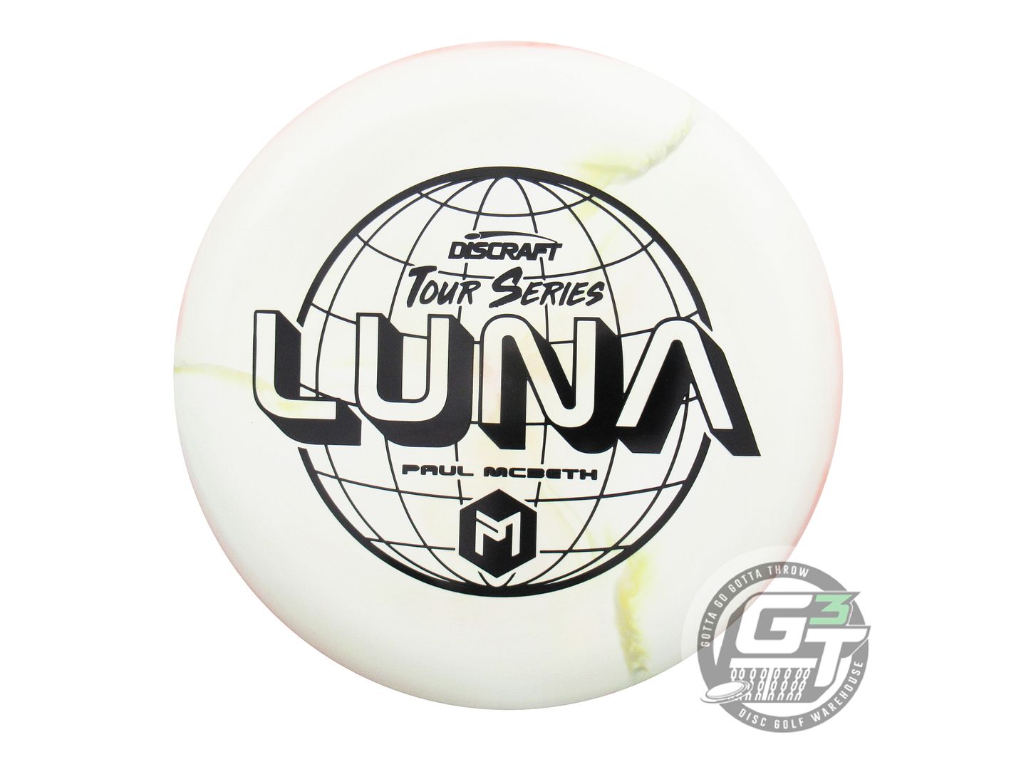 NOS Discraft [McBETH] ESP Swirl Luna 175g Cream-Orange Putter Golf Disc