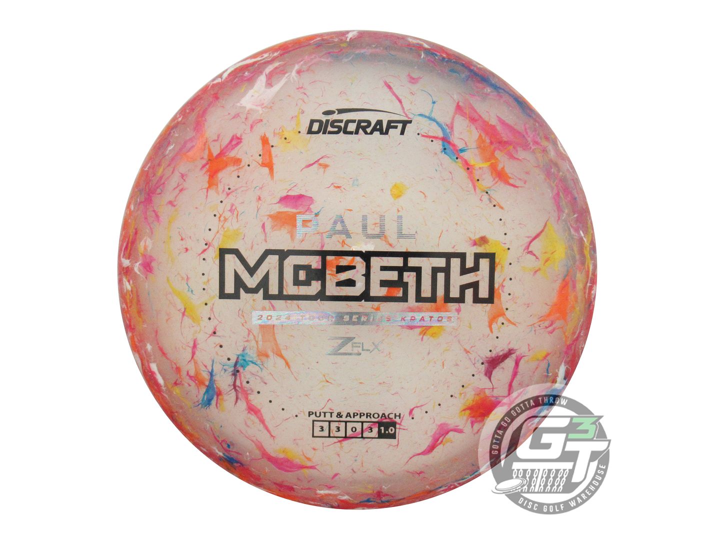 USED Discraft [McBETH] Jawbreaker Z FLX Kratos 174g Black Stamp Putter Disc