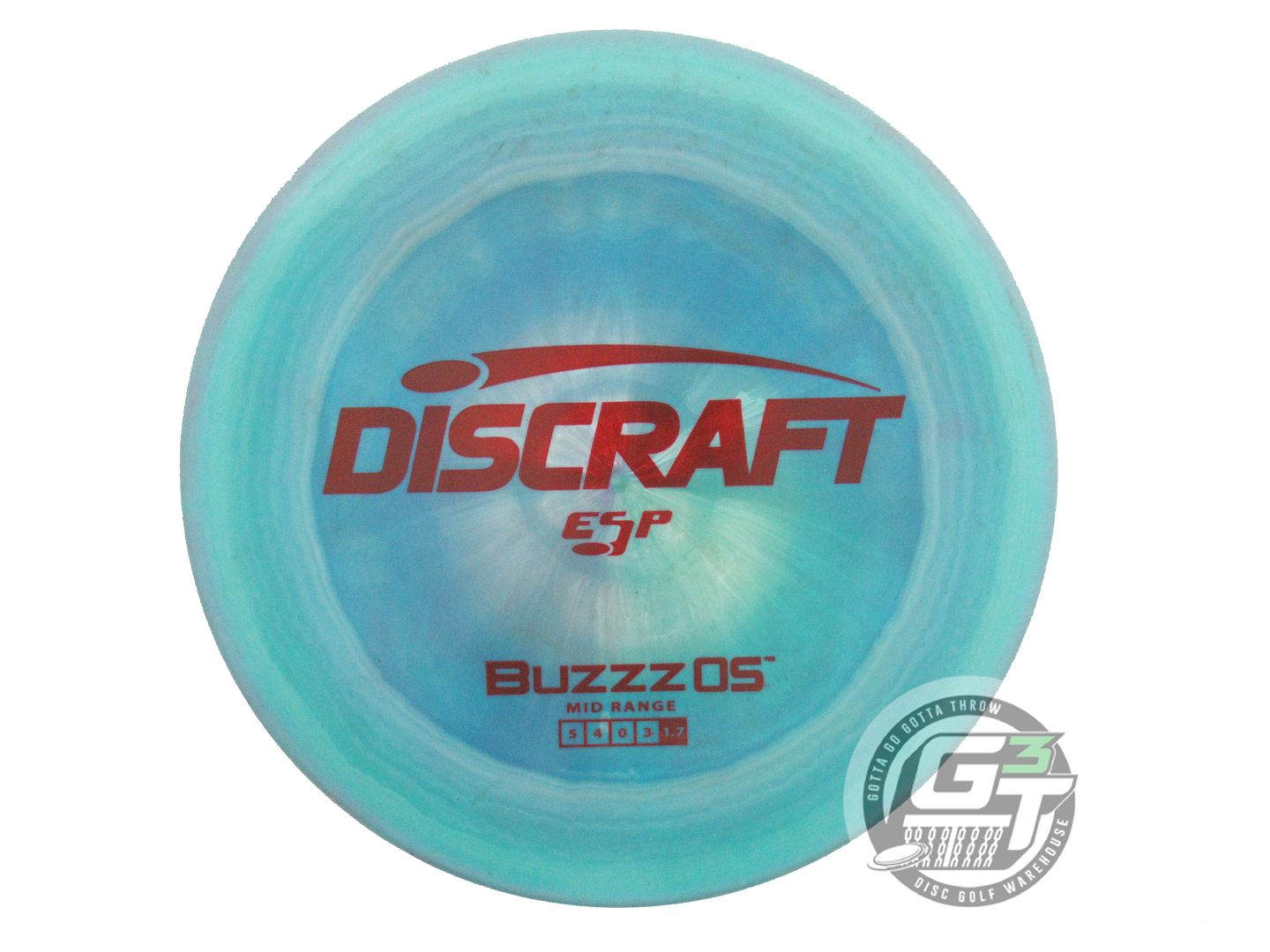 USED Discraft ESP Buzzz OS 180g Teal Maroon Stamp Midrange Golf Disc