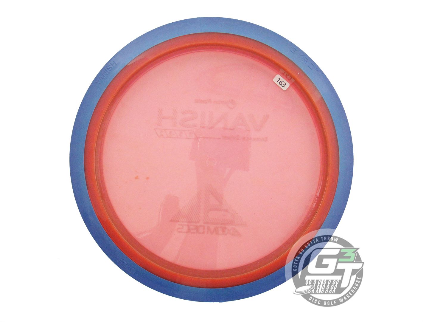 USED Axiom Discs Proton Vanish 163g Pink Blue Rim Distance Driver Golf Disc