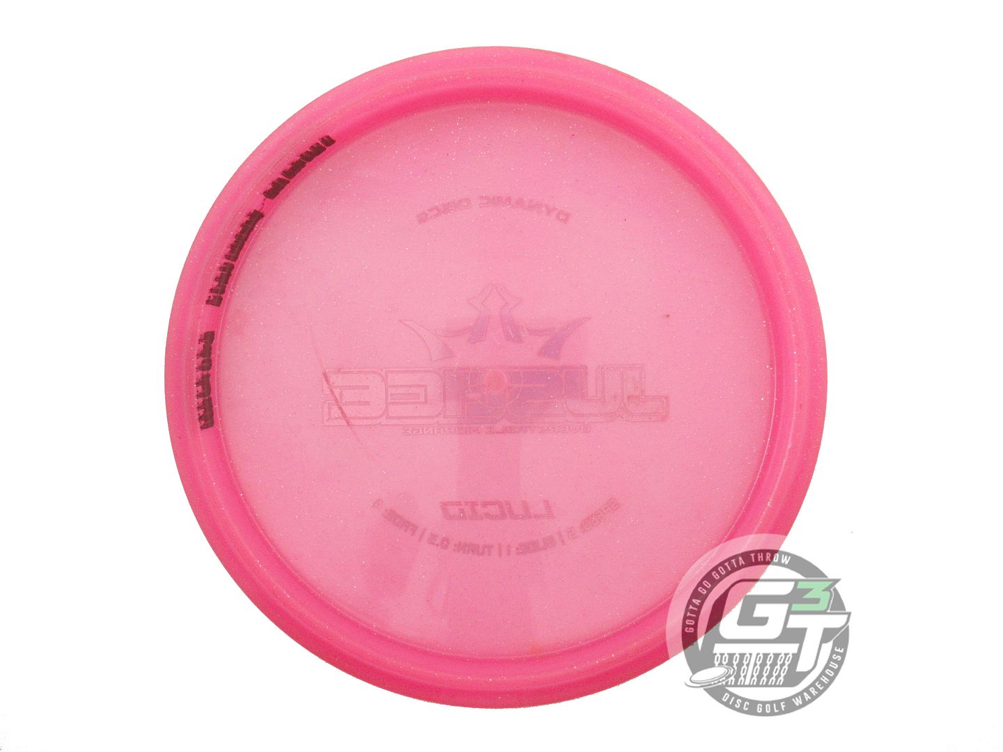 USED Dynamic Discs Lucid Justice 171g Pink Red Foil Midrange Golf Disc