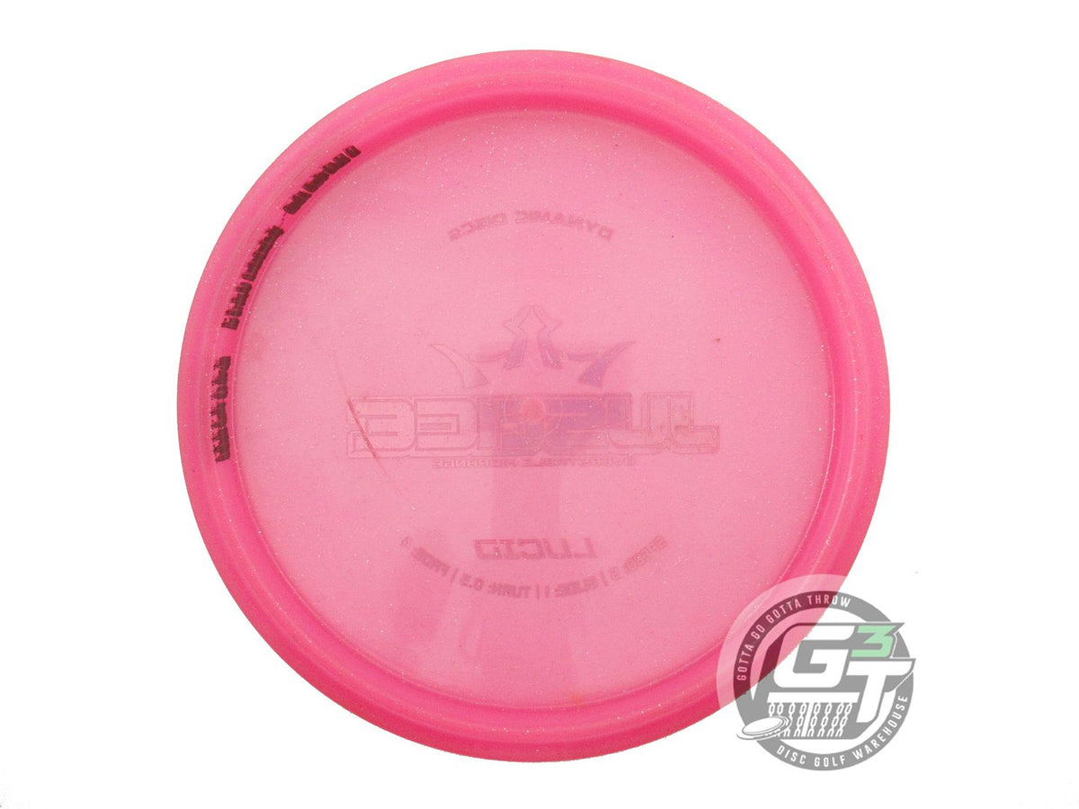 USED Dynamic Discs Lucid Justice 171g Pink Red Foil Midrange Golf Disc