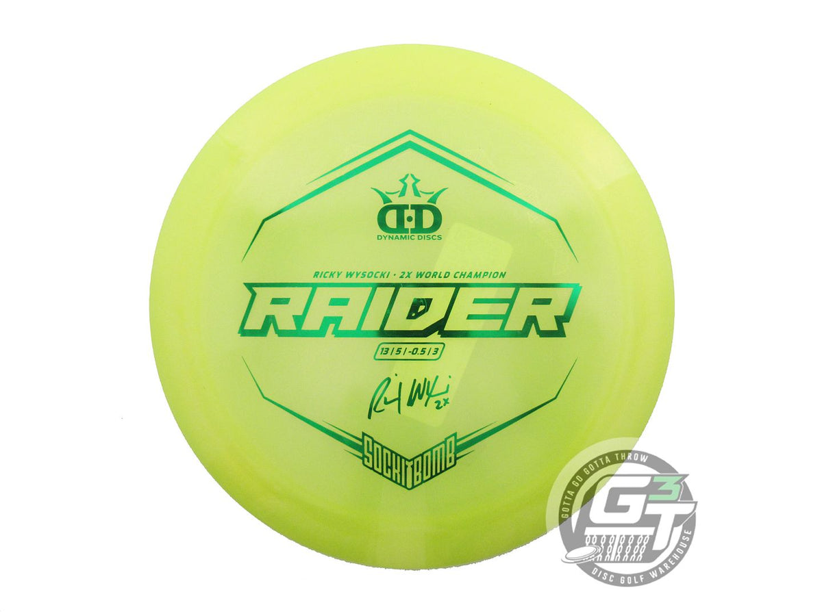 Dynamic Discs Limited Edition Ricky Wysocki Sockibomb Bottom Stamp Gli ...
