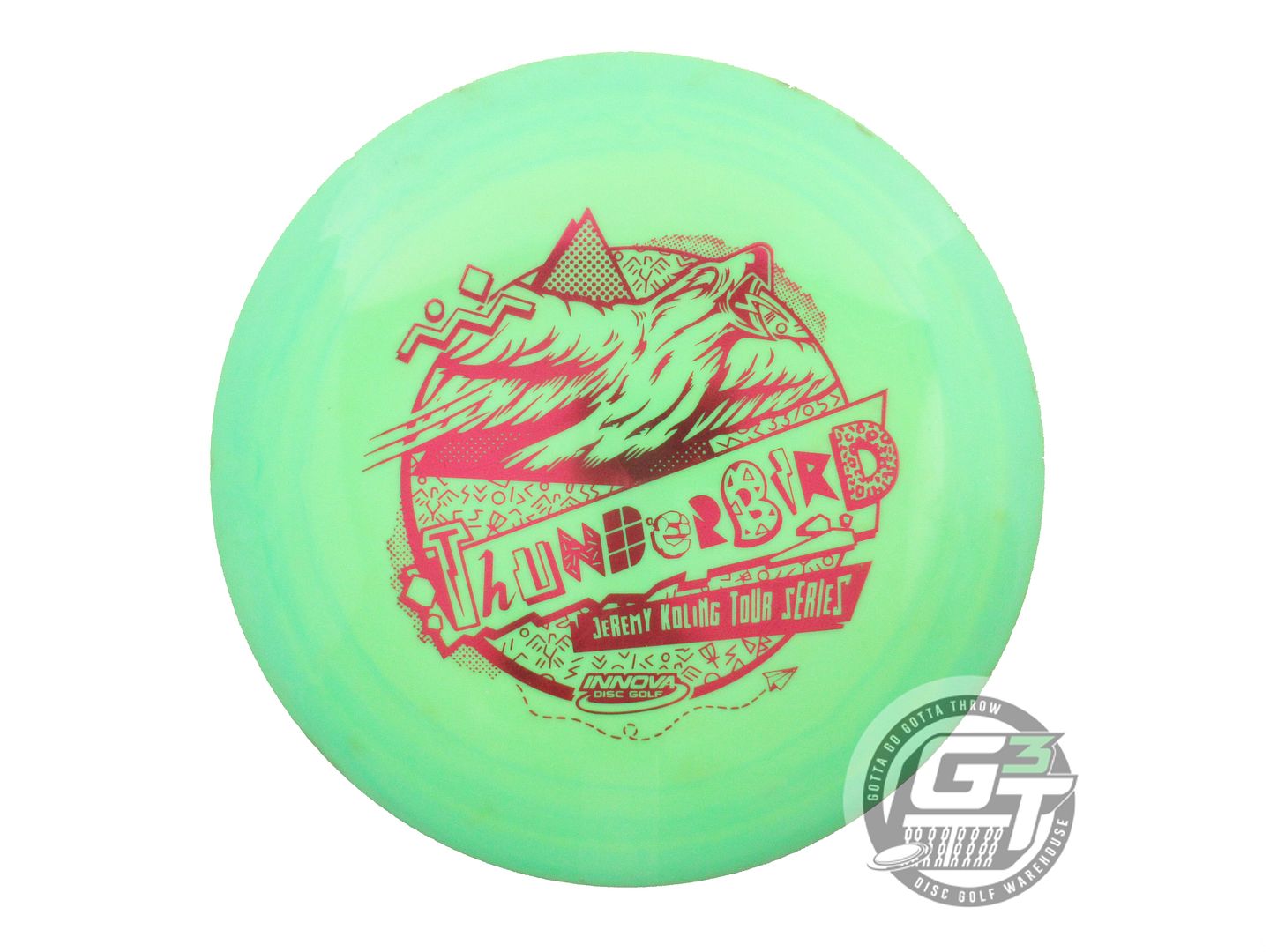 USED Innova [KOLING] Star Thunderbird 174g Lime Red Foil Distance Driver Disc