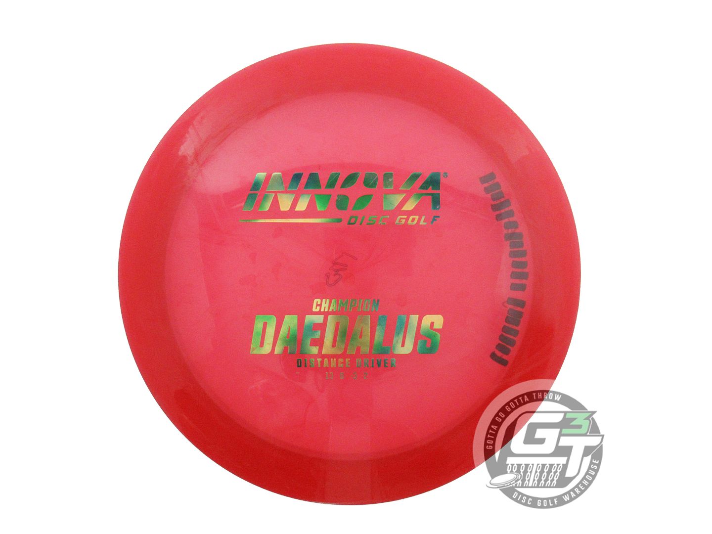 USED Innova Champion Daedalus 175g Red Green Cloud Foil Distance Driver Disc