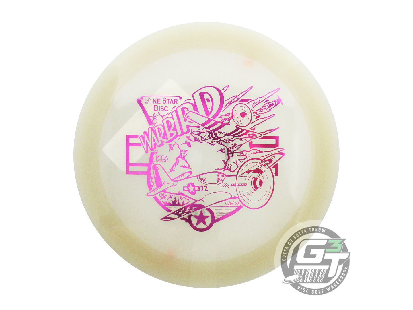 Lone Star Artist Series Glow Alpha Warbird Distance Driver Golf Disc (Individually Listed) - Gotta Go Gotta Throw