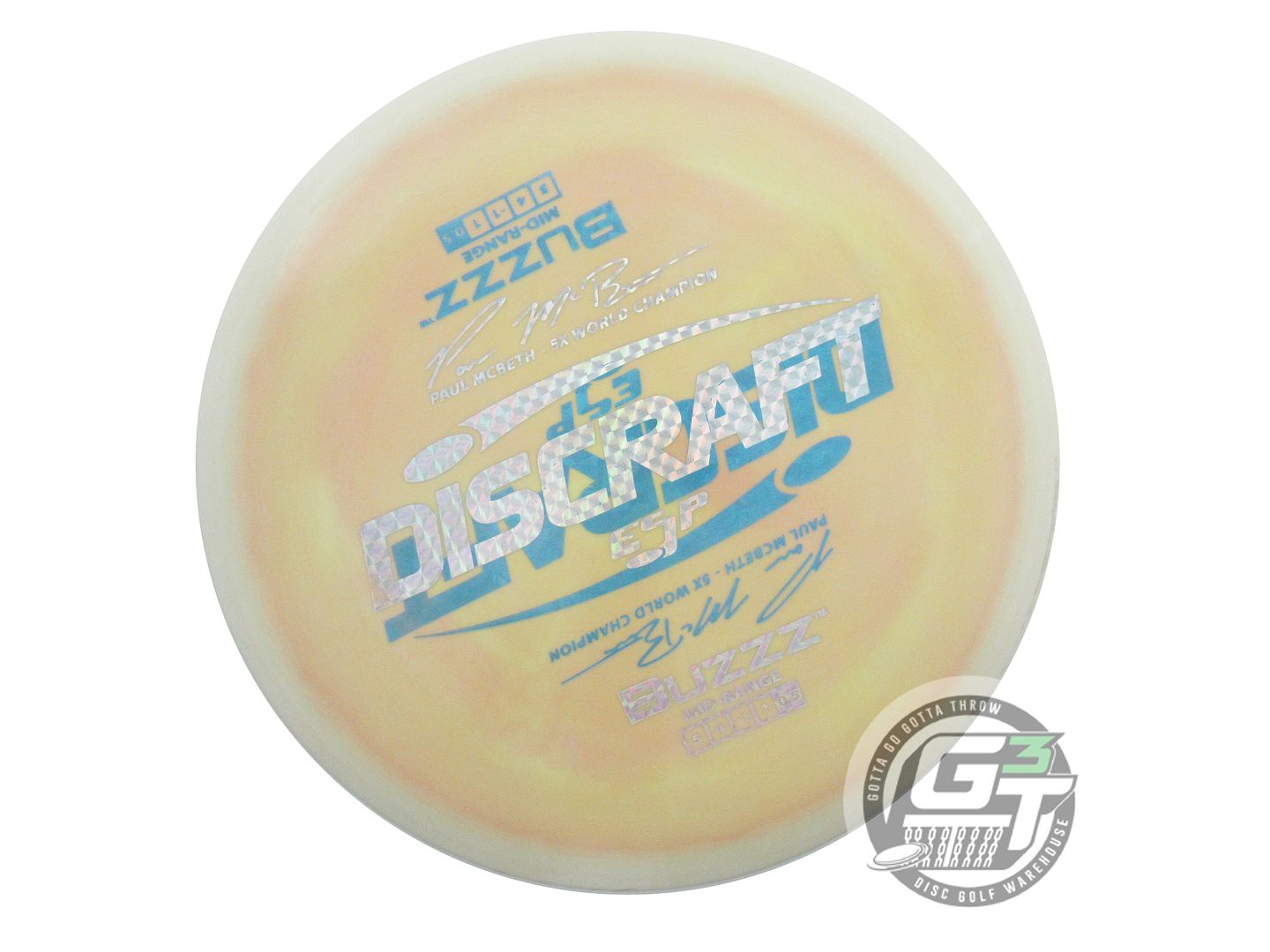 USED Discraft X-OUT ESP Buzzz 180g Tan-Peach Midrange Golf Disc