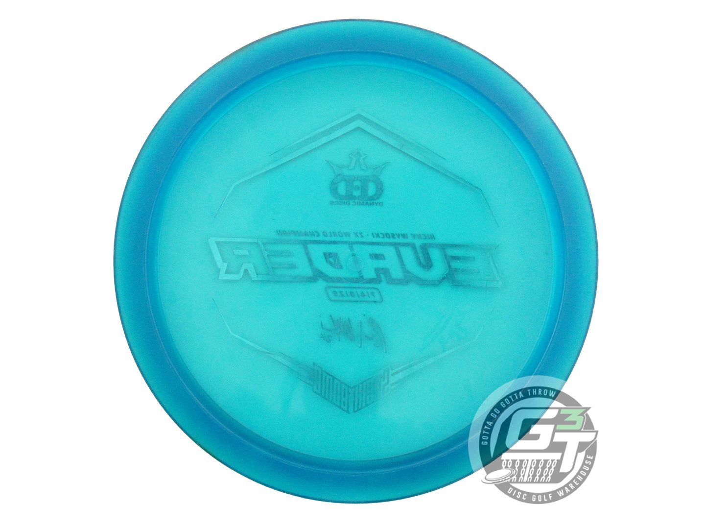 USED Dynamic Discs LE [WYSOCKI] Lucid Evader 173g Blue Red Foil Driver Golf Disc