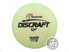 USED Discraft [PIERCE] ESP Nuke 176g Lime Black Stamp Distance Driver Golf Disc