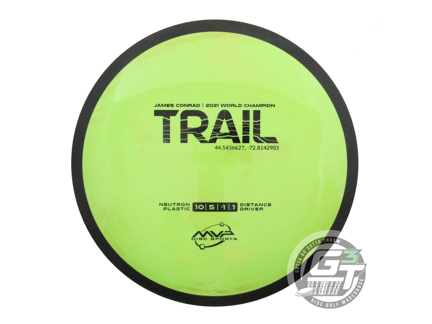 USED MVP Disc Sports Neutron Trail 170g Dayglow Distance Driver Golf Disc