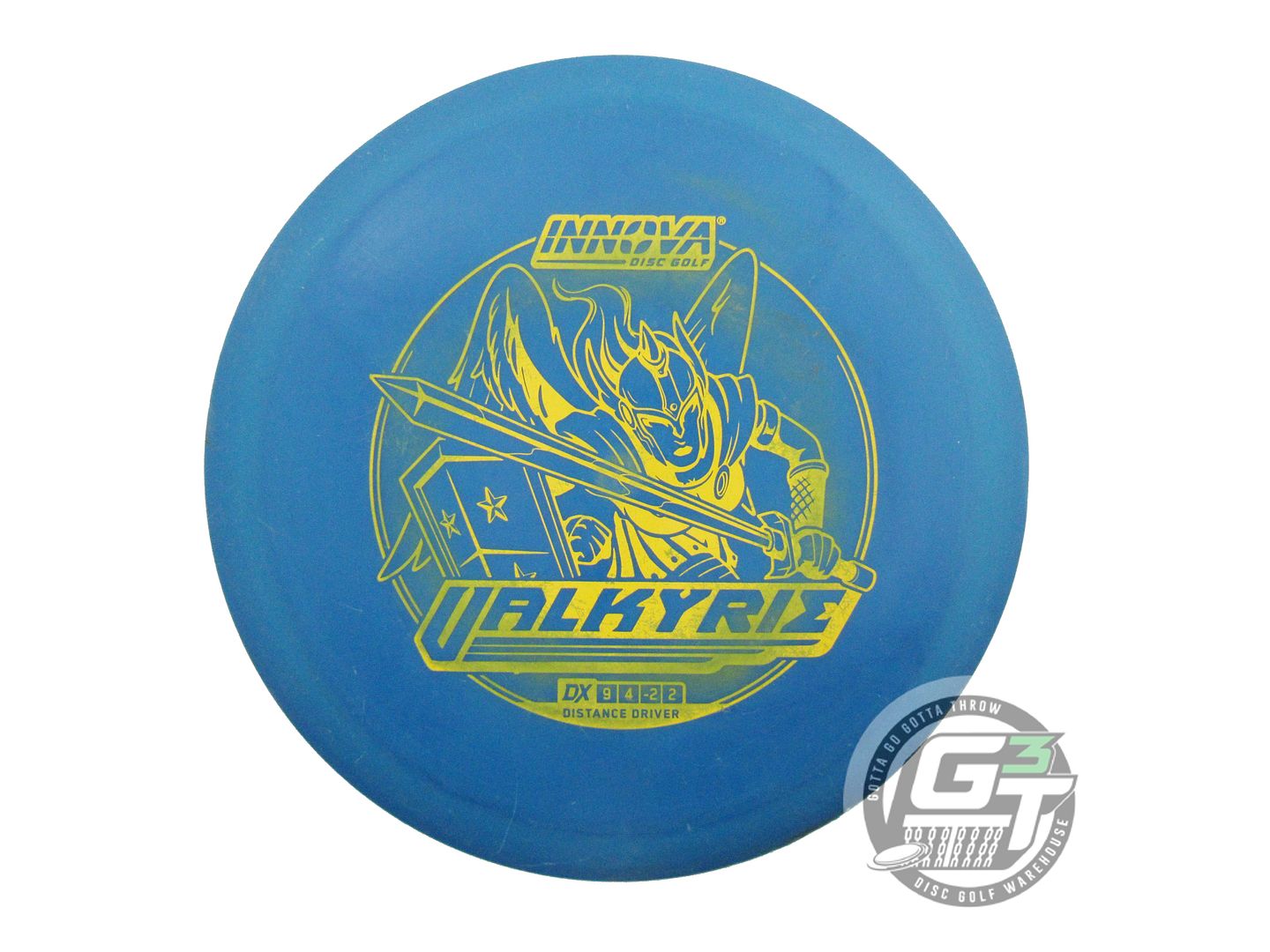 USED Innova DX Valkyrie 162g Blue Yellow Stamp Distance Driver Golf Disc