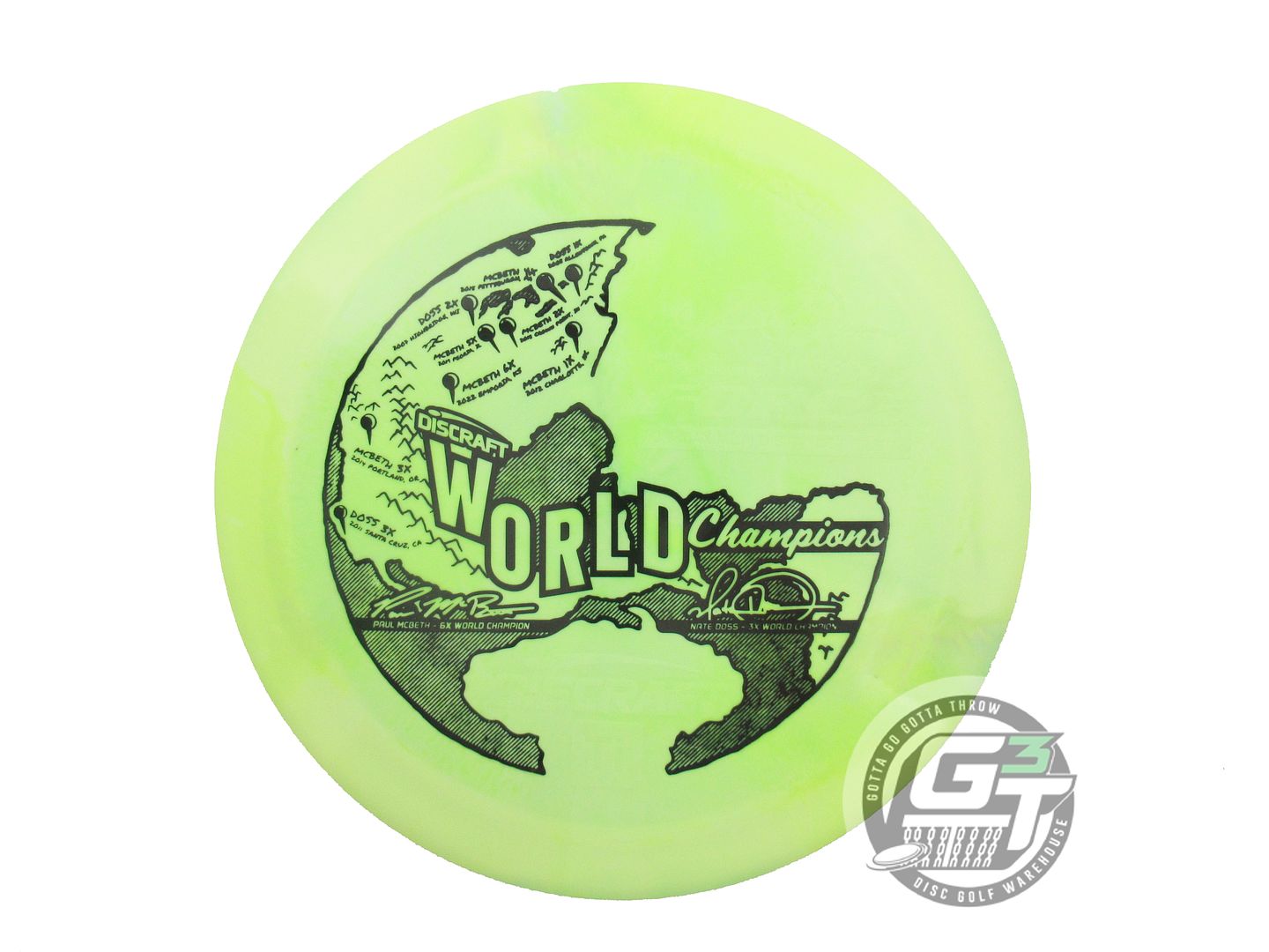 Discraft Limited Edition McBeth / Doss World Champions Collaboration ESP Force Distance Driver Golf Disc (Individually Listed)