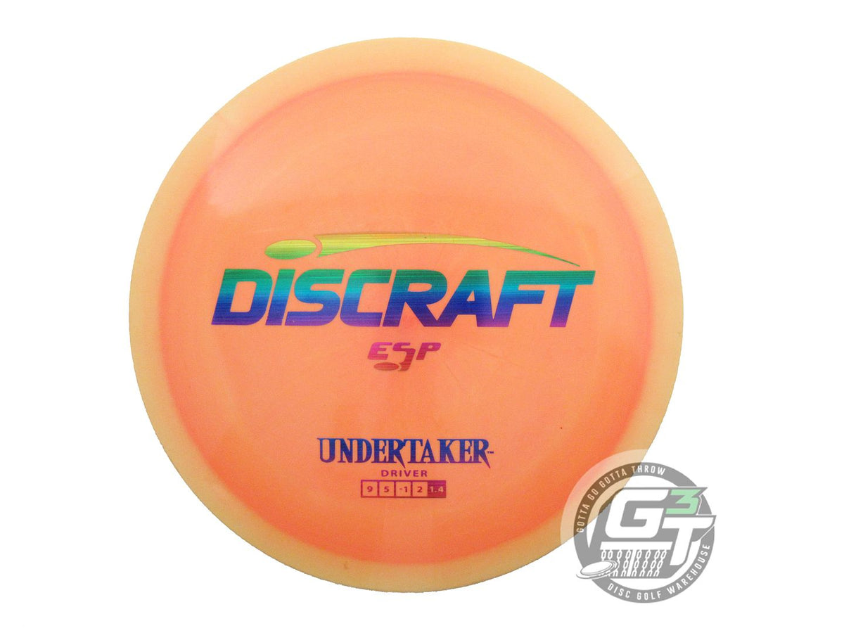 USED Discraft ESP Undertaker 173g Orange Rainbow Laser Foil Distance Driver Disc