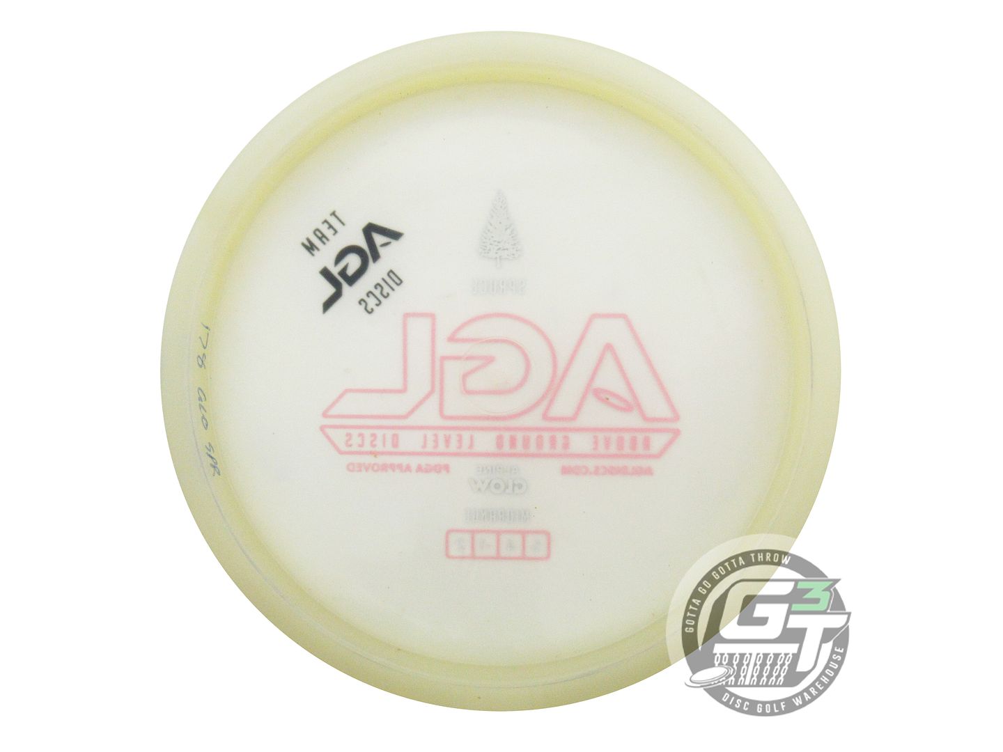NOS TEAM Above Ground Level Alpine Glow Spruce 178g White Midrange Golf Disc
