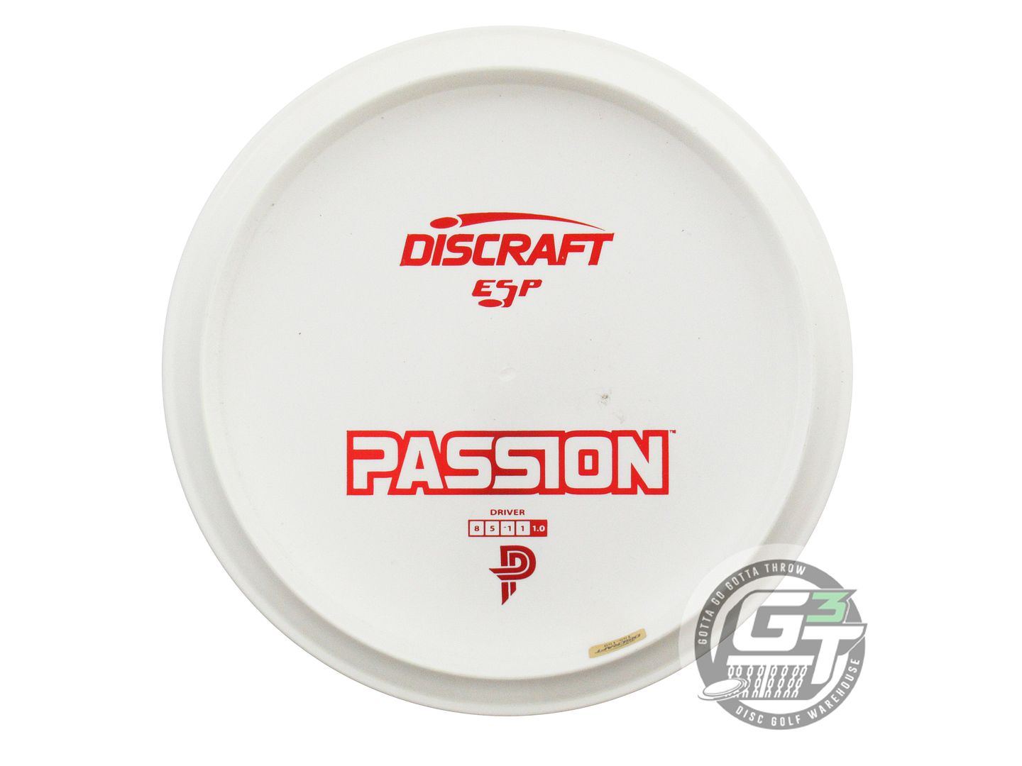 USED Discraft [PIERCE] Backstamp ESP Passion 159g White Red Foil Driver Disc