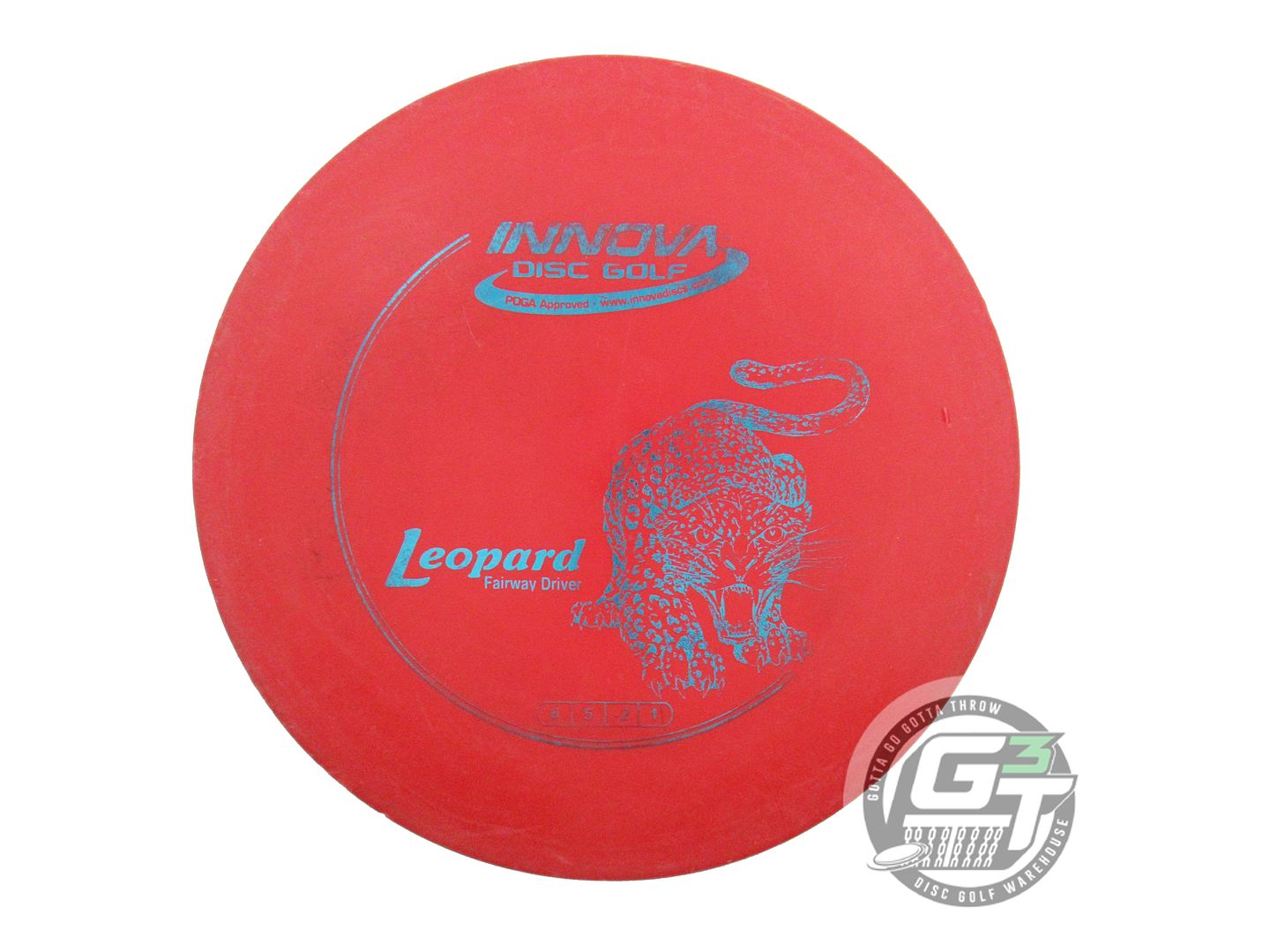 USED Innova DX Leopard 150g Red Blue Foil Fairway Driver Golf Disc