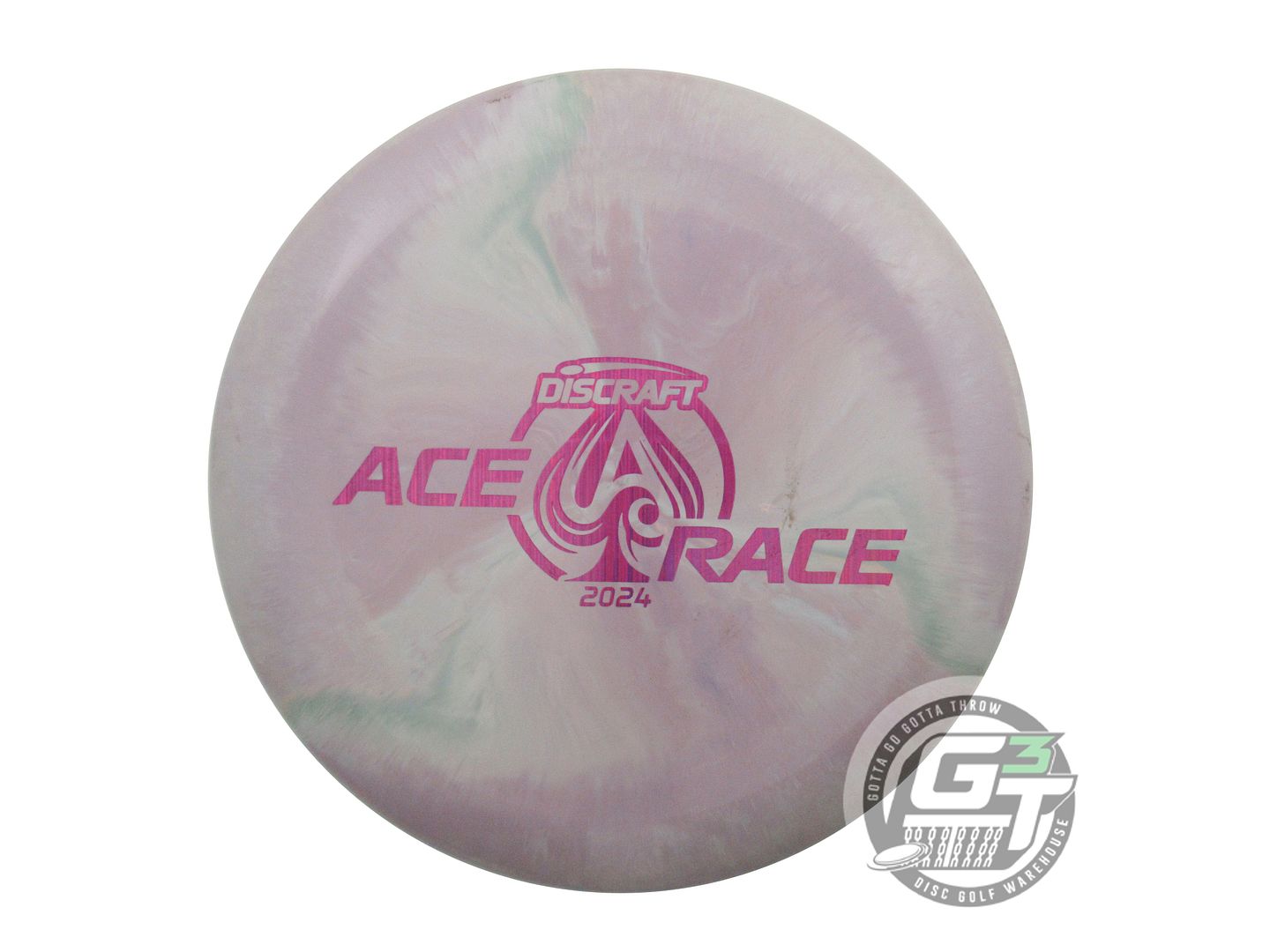 USED Discraft [ACE RACE] ESP Prototype 173g Lilac-Gray Putter Golf Disc