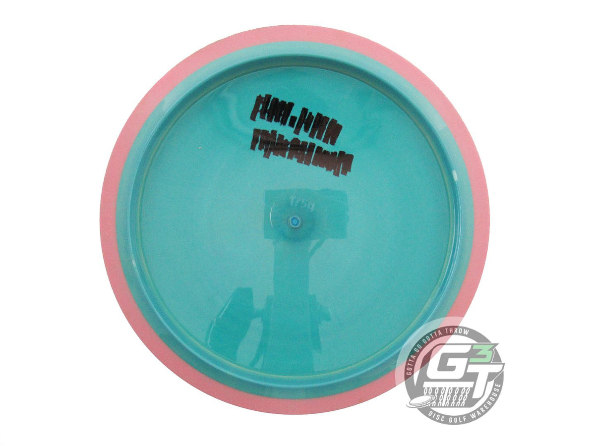 USED Axiom Discs Neutron Virus 175g Teal Pink Rim Distance Driver Golf Disc