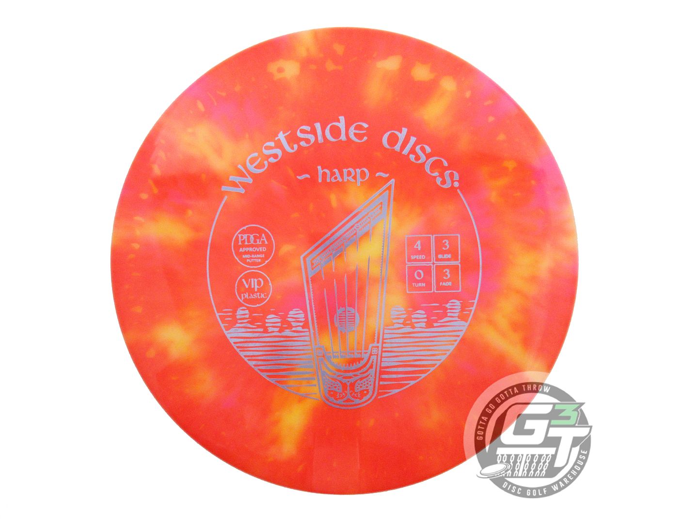 NOS Westside Discs VIP Harp 176g White HOME DYED Putter Golf Disc