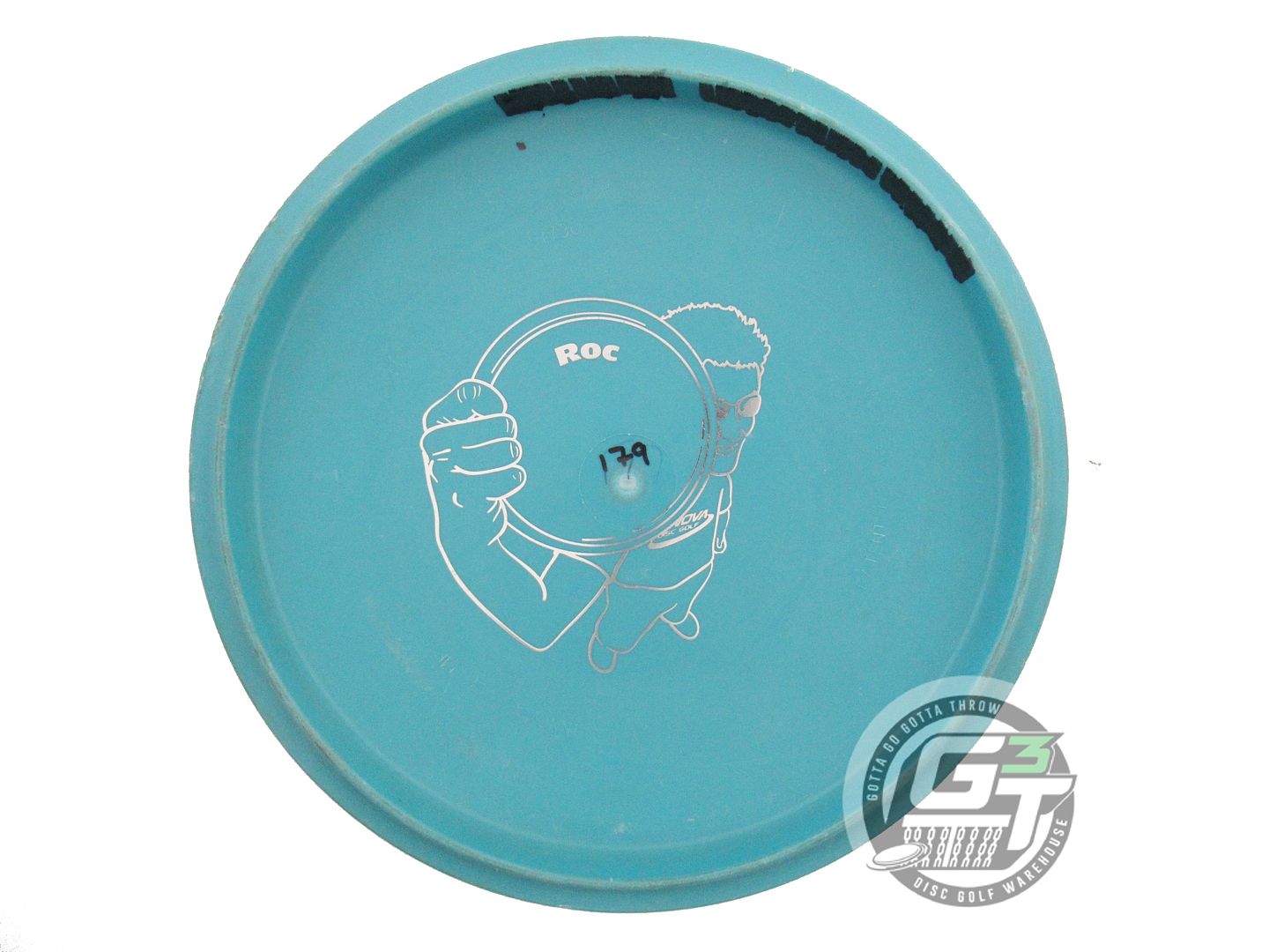 USED Innova Backstamp DX Roc 179g Teal Silver Foil Midrange Golf Disc