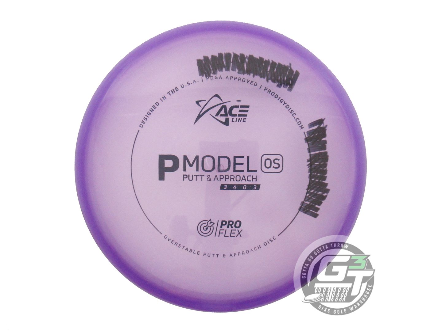 USED Prodigy Discs ProFlex P Model OS 175g Purple Putter Golf Disc