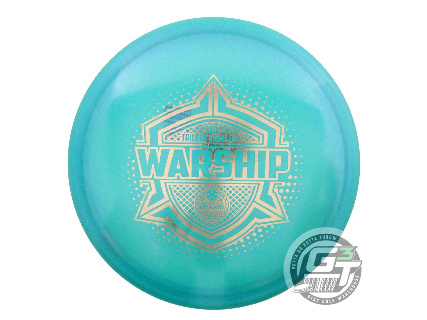 USED Westside Discs VIP Chameleon Warship 177g Teal Midrange Golf Disc