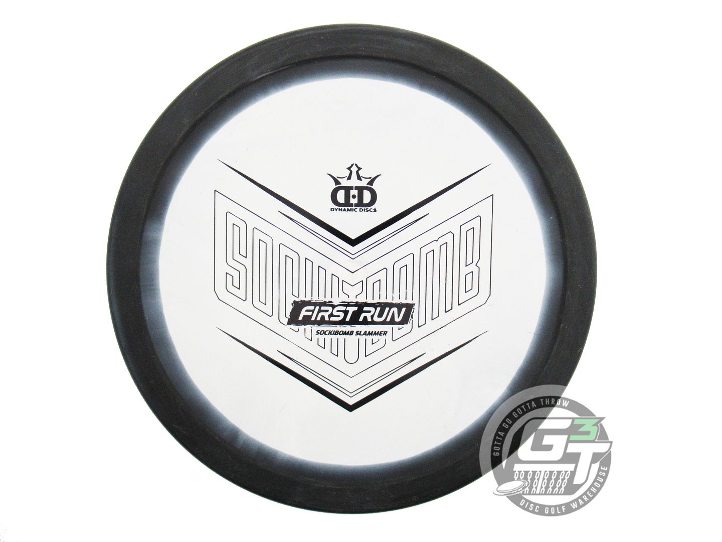 USED Dynamic Discs FIRST RUN Classic Orbit Slammer 175g Black-White Putter Disc