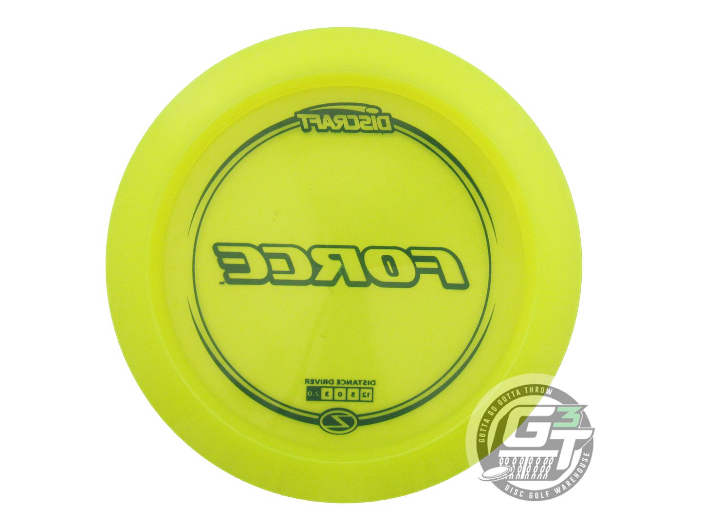 USED Discraft Z Force 174g Yellow Black Stamp Distance Driver Golf Disc