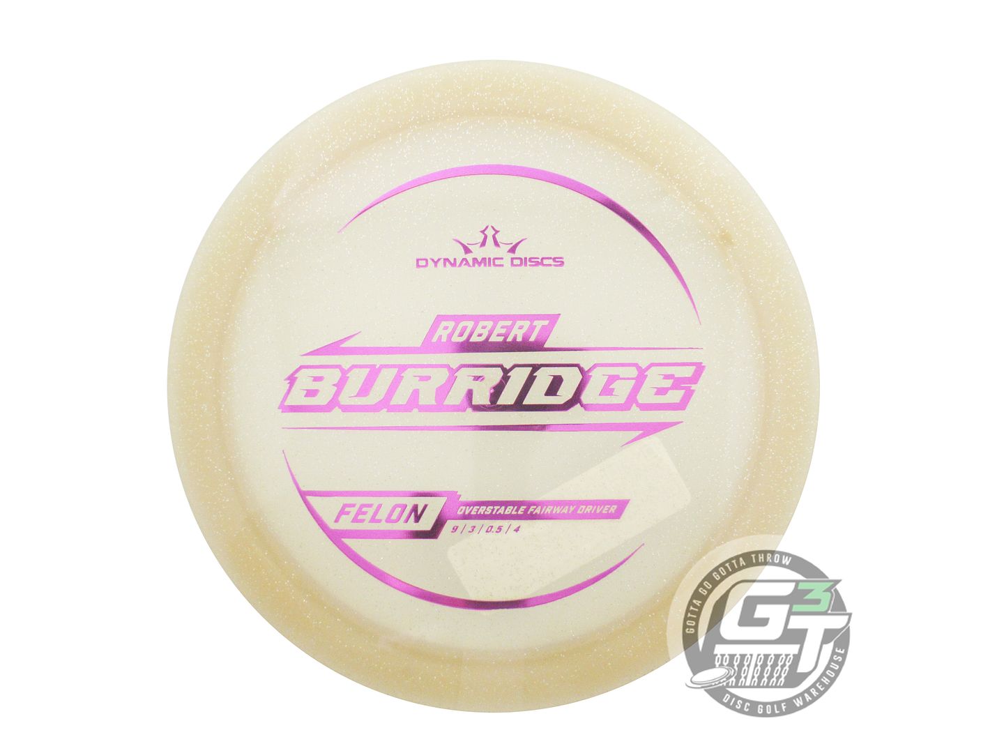 Dynamic Discs Limited Edition 2025 Team Series Robert Burridge Gold Metal Flake Lucid Felon Fairway Driver Golf Disc (Individually Listed)