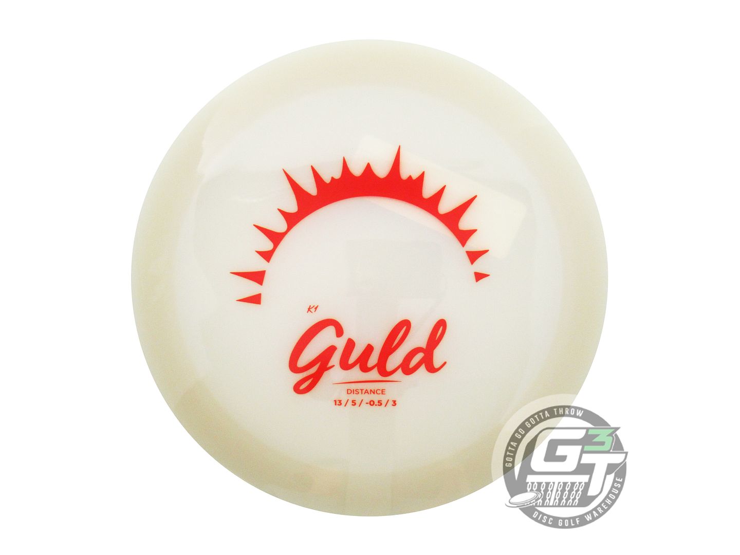 Kastaplast Glow K1 Guld Distance Driver Golf Disc (Individually Listed)