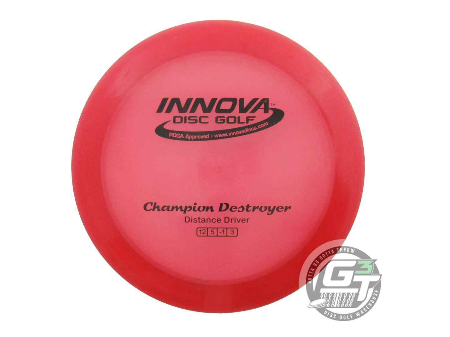 USED Innova Champion Destroyer 175g Red Black Stamp Distance Driver Golf Disc