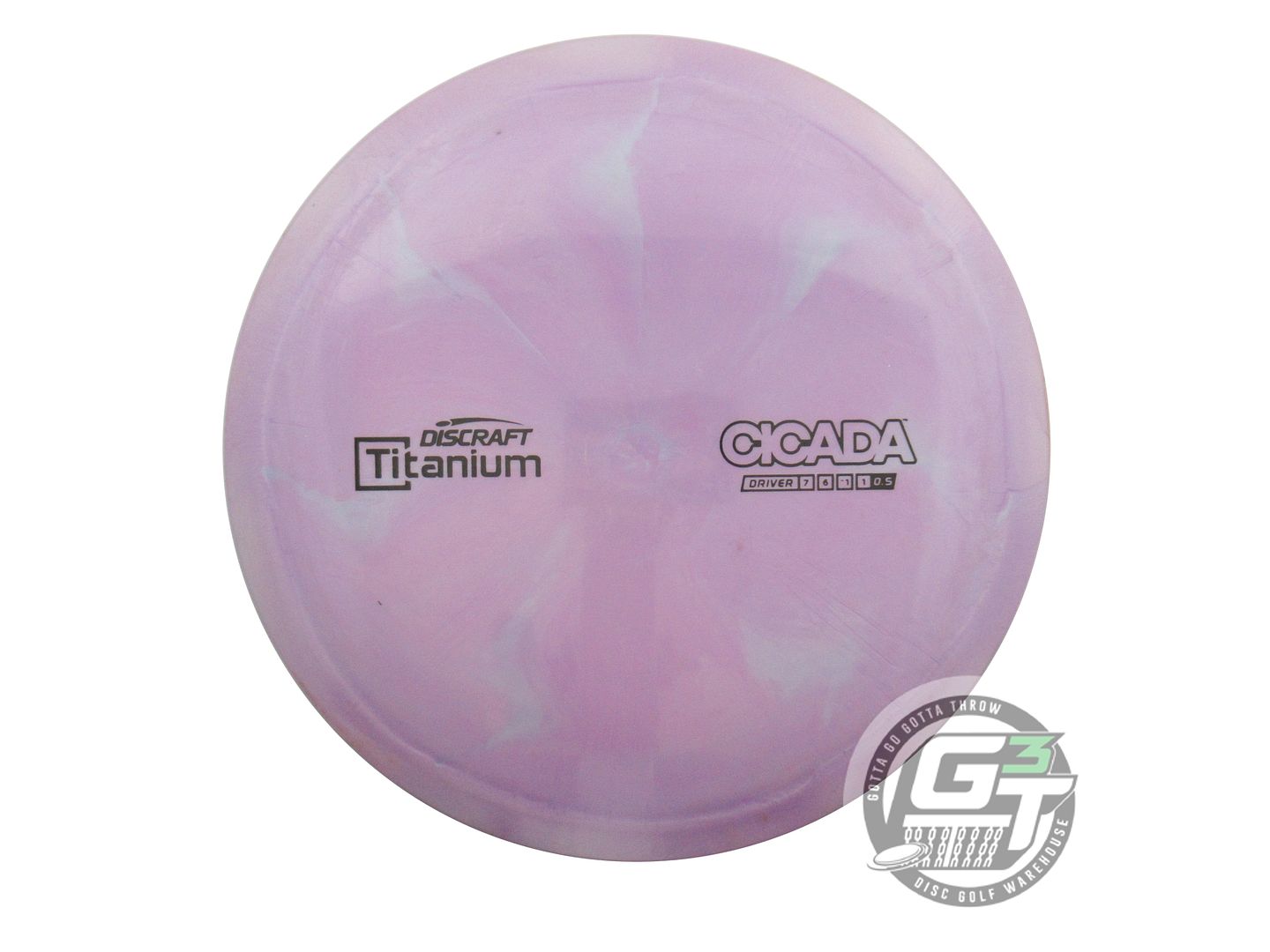 USED Discraft Titanium Cicada 174g Lilac-Silver Fairway Driver Golf Disc