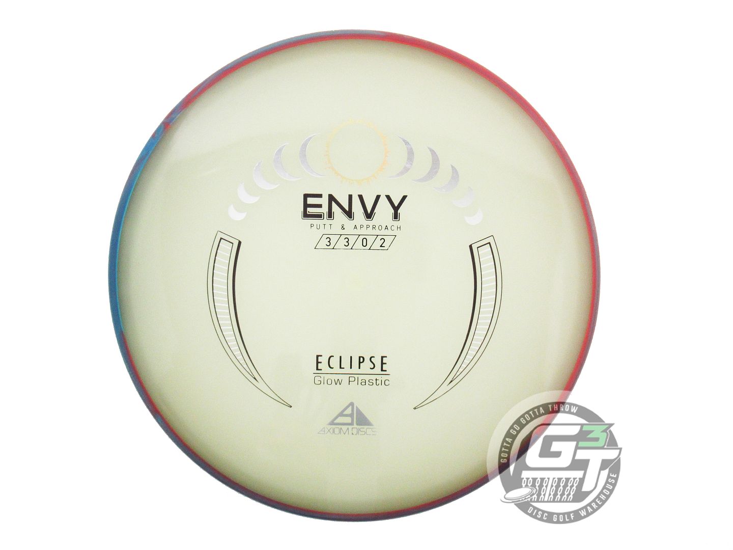 USED Axiom Discs Eclipse Proton Envy 174g Red-Blue Rim Putter Golf Disc