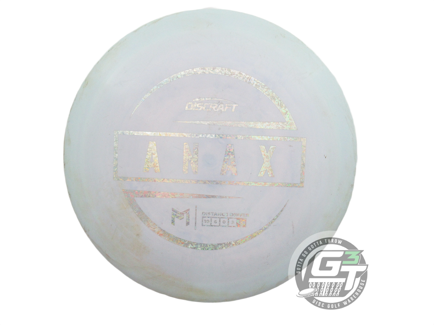 USED Discraft [McBETH] ESP Anax 175g Sky Blue-Lilac Silver Shatter Driver Disc