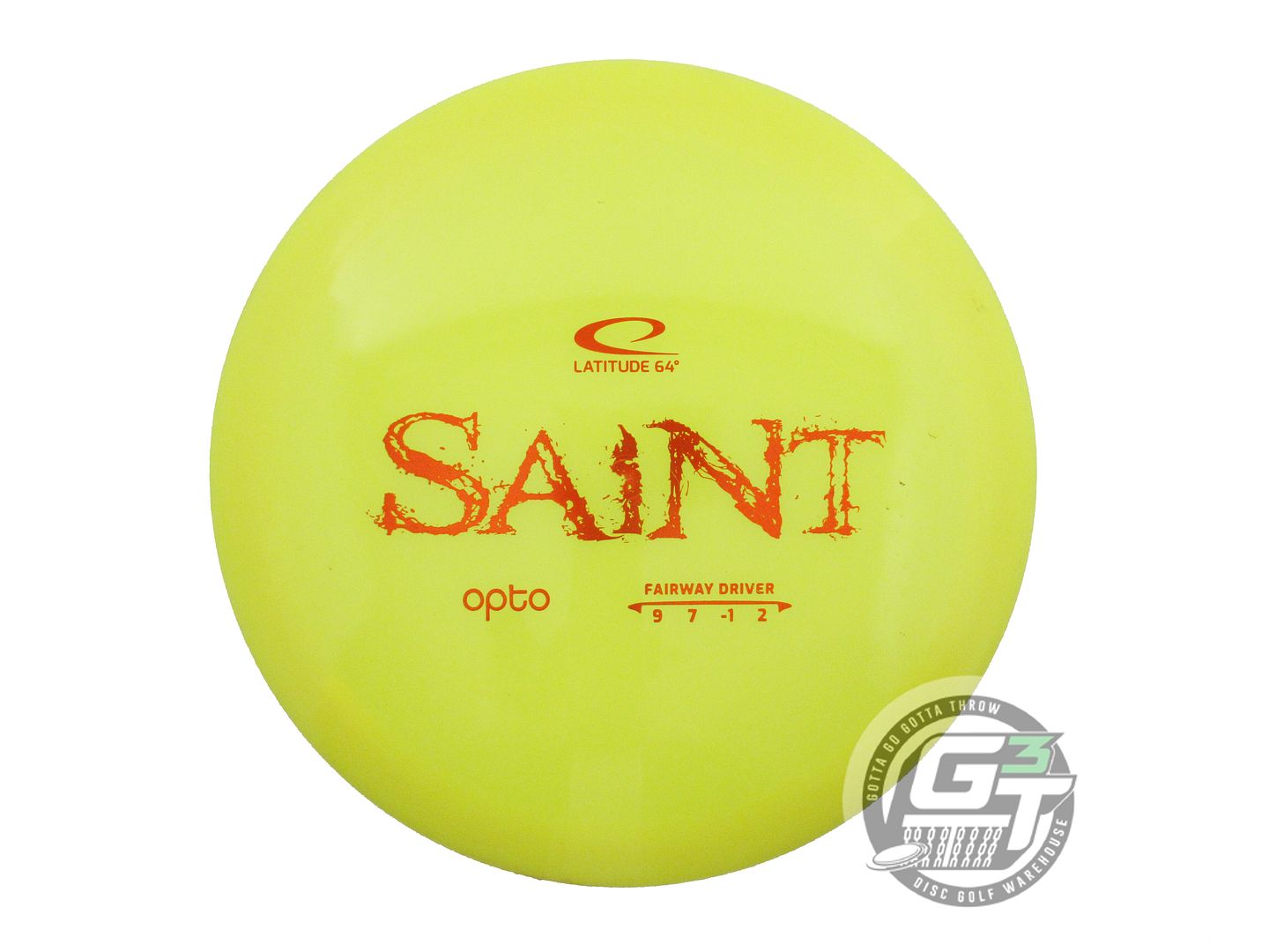 USED Latitude 64 Opto Saint 173g Yellow Orange Foil Fairway Driver Golf Disc