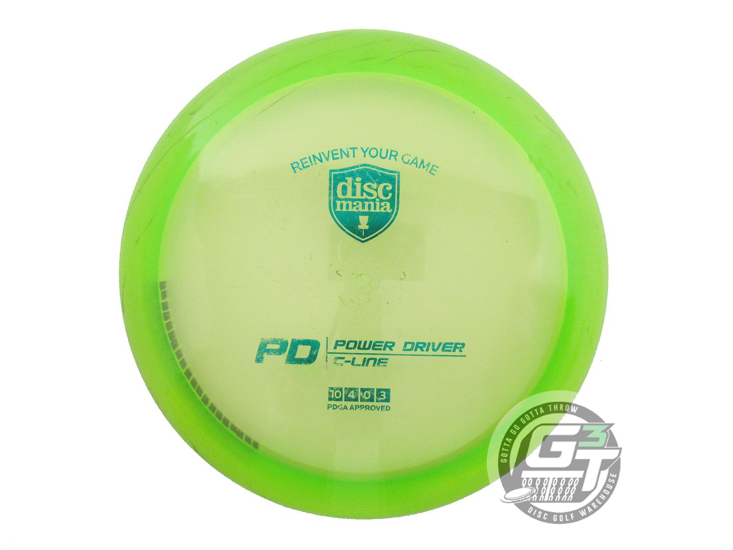 USED DiscMania C-Line PD 172g Lime Teal Foil Distance Driver Golf Disc