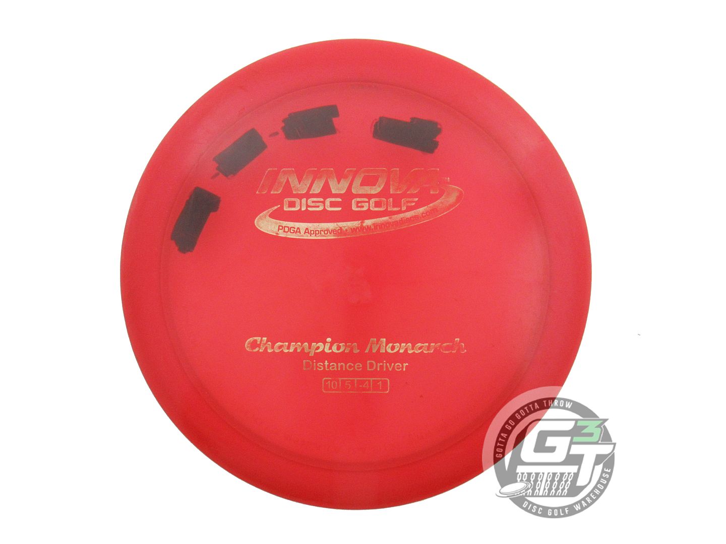 USED Innova Champion Monarch 174g Red Gold Foil Distance Driver Golf Disc