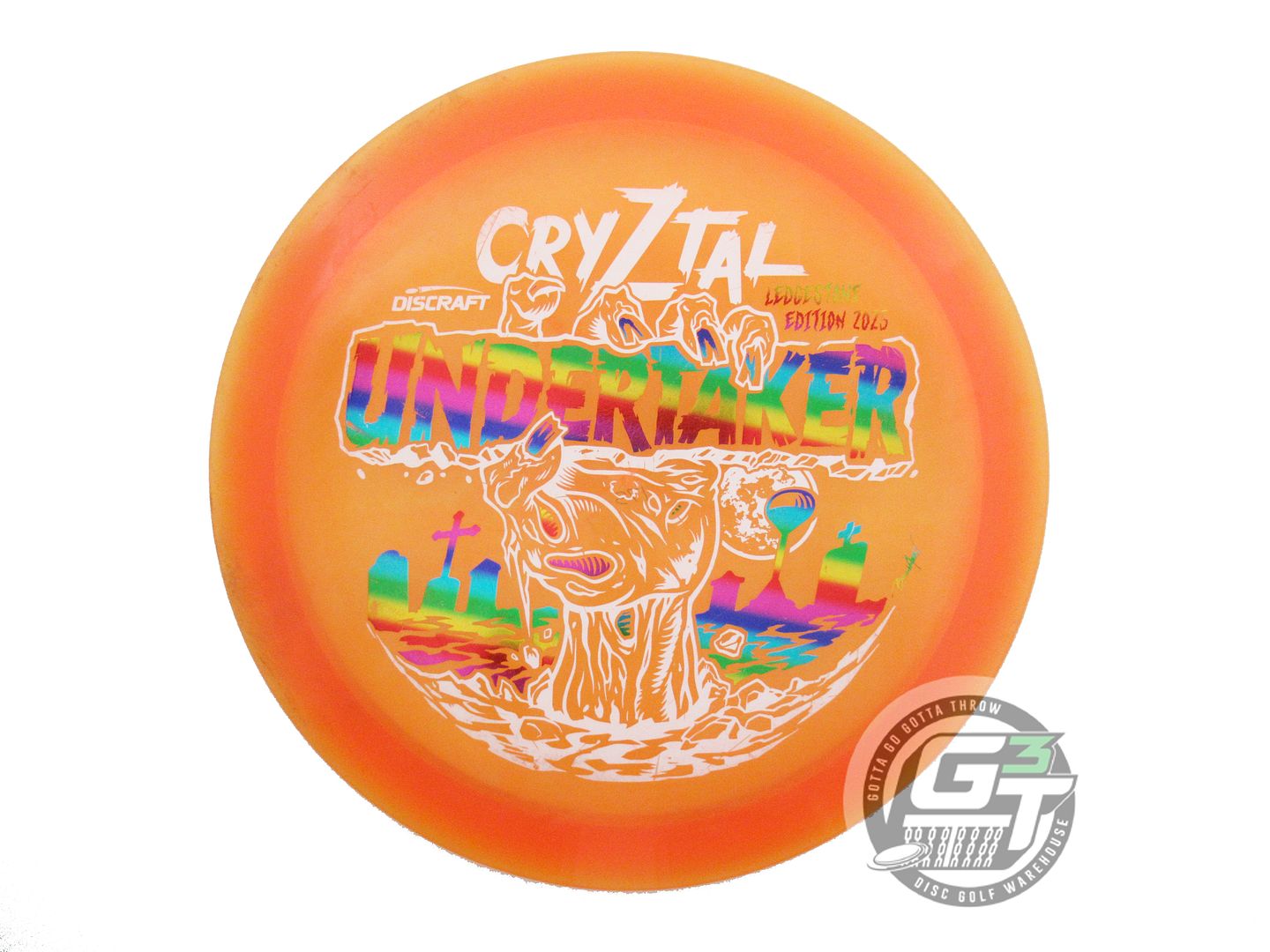 USED Discraft [LEDGESTONE] CryZtal Undertaker 175g Orange Distance Driver Disc
