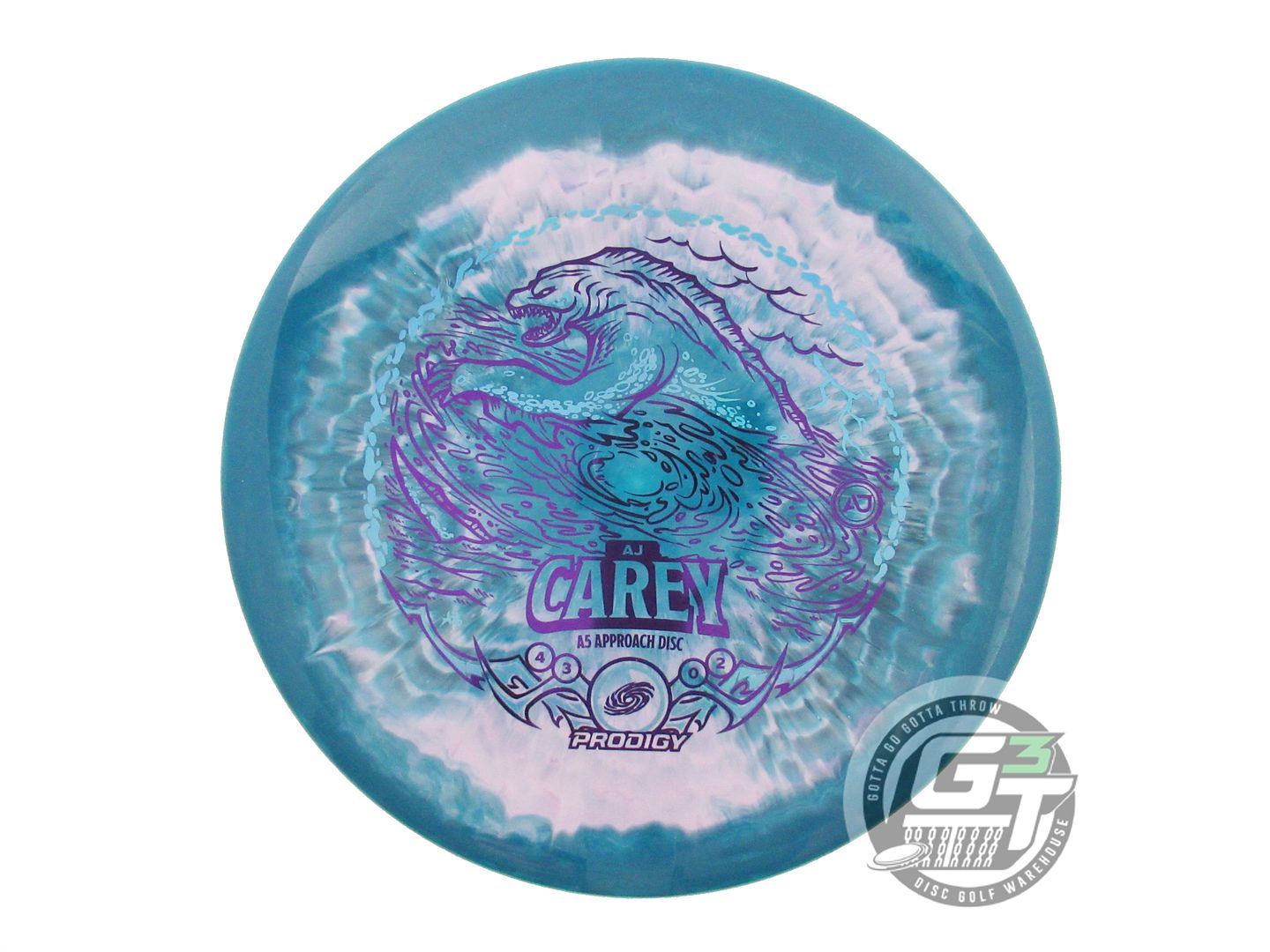 USED Prodigy Discs [CAREY] 500 A5 173g Teal-Pink Midrange Golf Disc